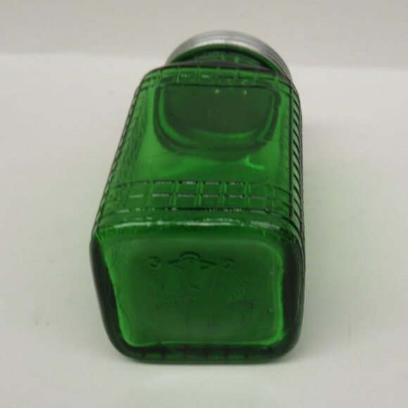 Vintage Owens Illinois Forest Green 5 Inch WAFFLE Pattern Kitchen Shaker - Picture 4 of 5
